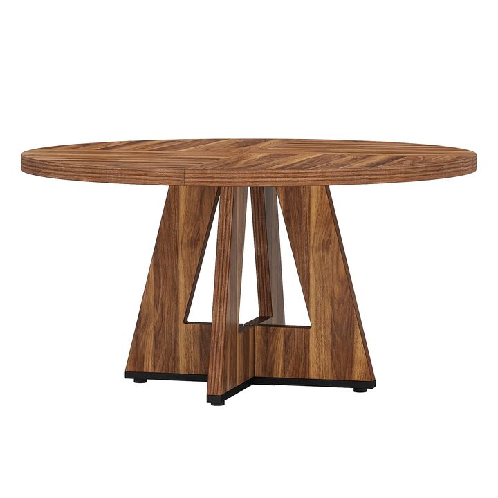 Tribesigns Round Dining Table for 4