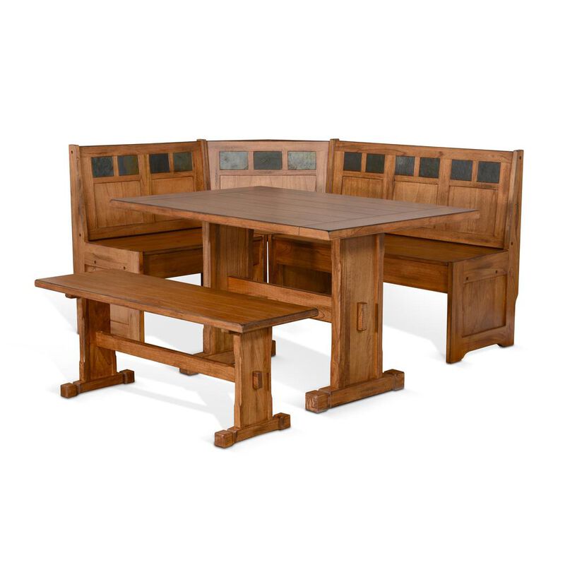 Sunny Designs Sedona Breakfast Nook Set with Side Bench