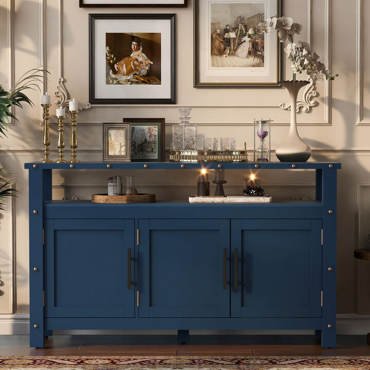 Wargip 55.1''Pine Sideboard