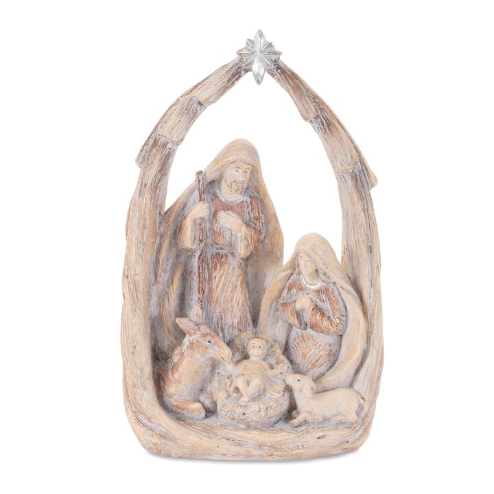 Holy Family Nativity Display – Full Christmas Scene with Religious Figurines for Spiritual Home or Church Decor