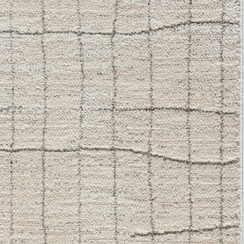 HomeRoots Abstract Runner Rug image number 0