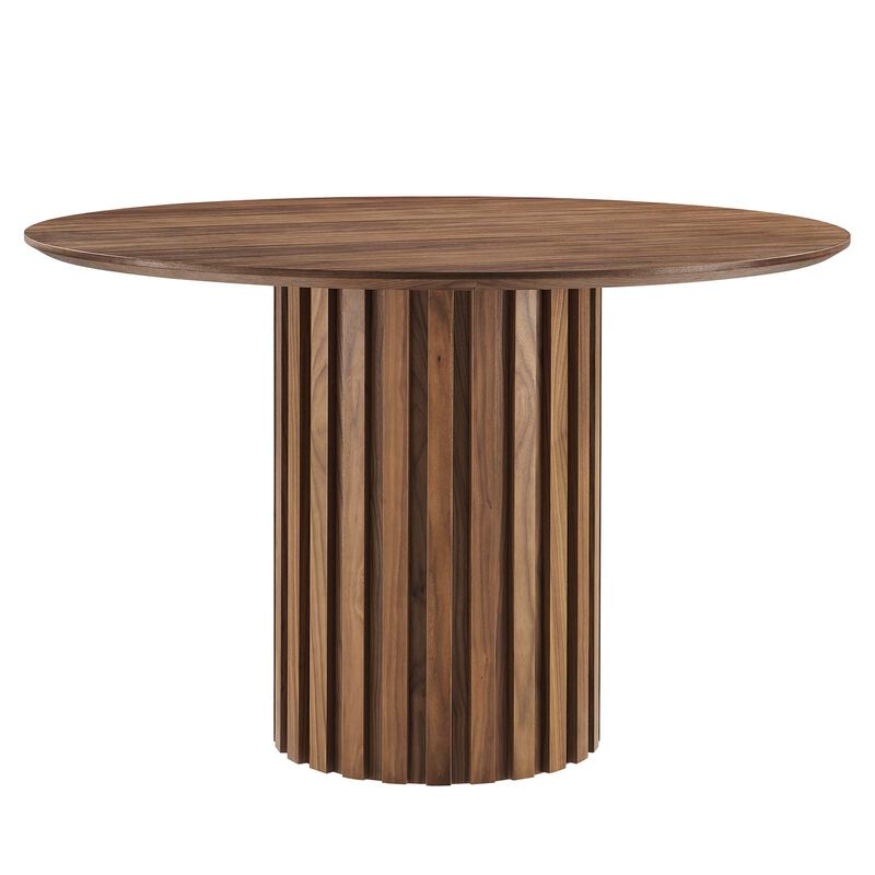 Modway - Senja 47" Round Dining Table Walnut