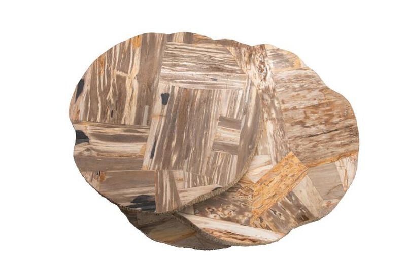 Val Verde Petrified Wood Stacked Cocktail Table image number 2