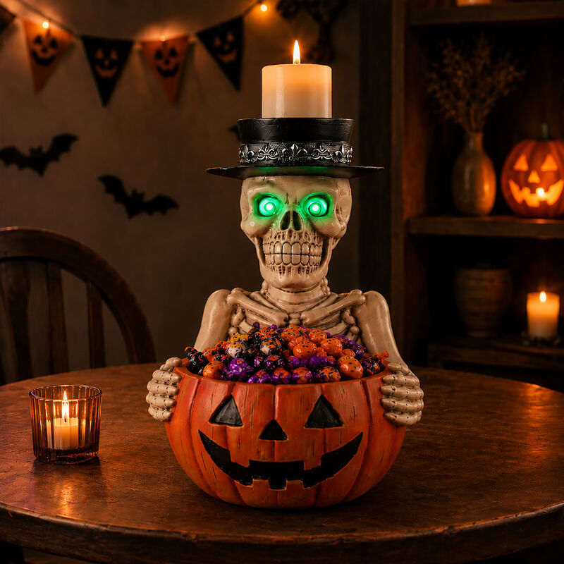 Sonner Halloween Skeleton Candy Bowl image number 3