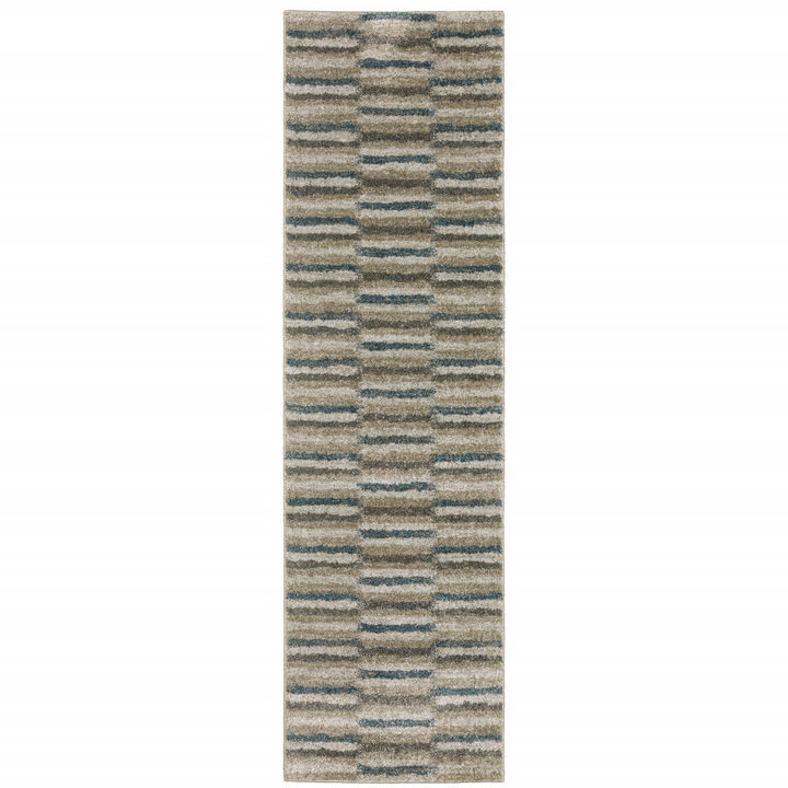 HomeRoots Abstract Distressed Runner Rug