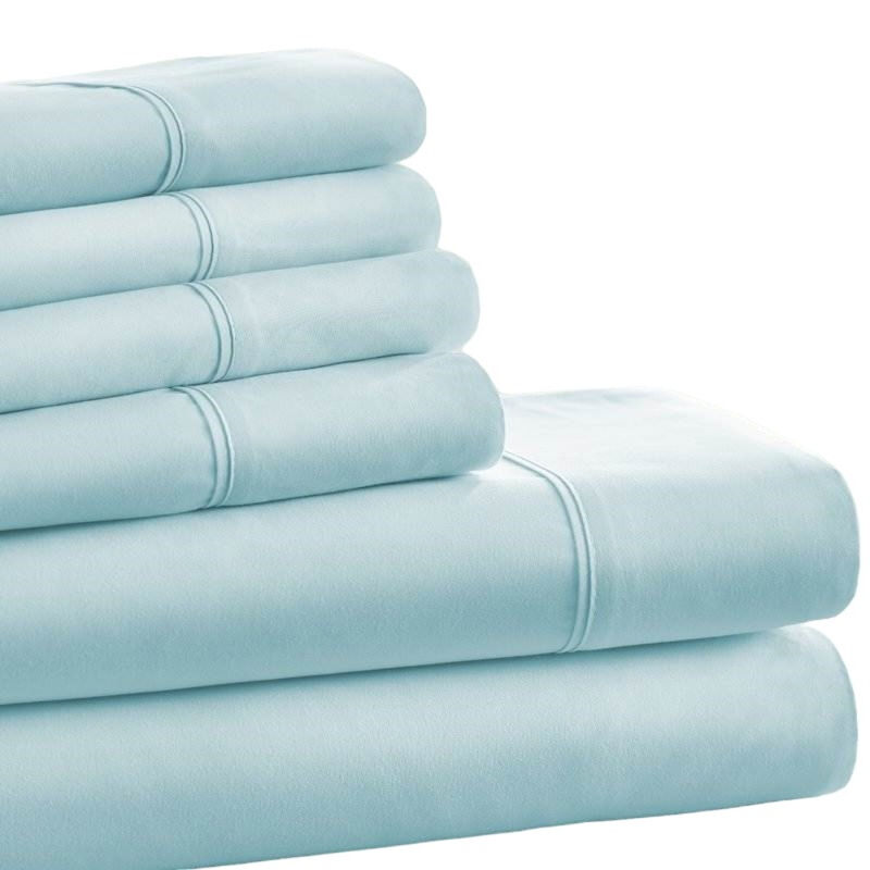 4-Piece Soft Wrinkle Resistant Microfiber and Polyester Sheet Set