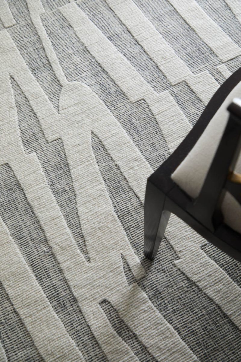 Peconic T8009 Ivory/Black 9' x 12' Rug by Thom Filicia image number 3