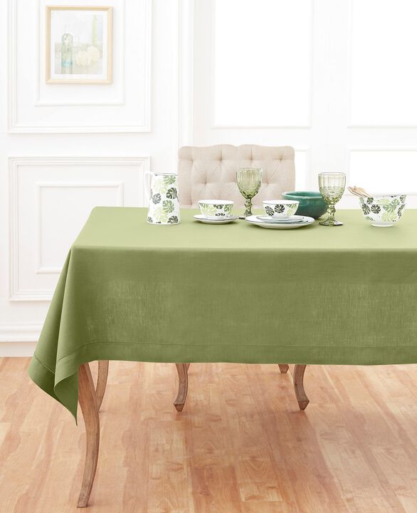 Linen Tablecloth - Classic Hemstitch