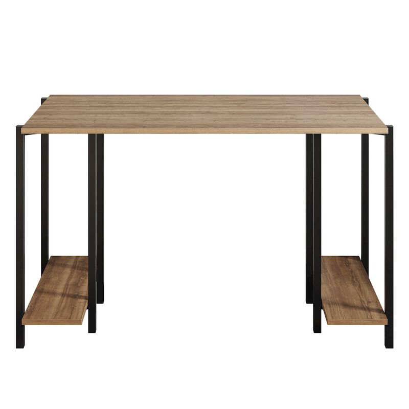 Decorotika Reader Computer Desk-Black&Walnut