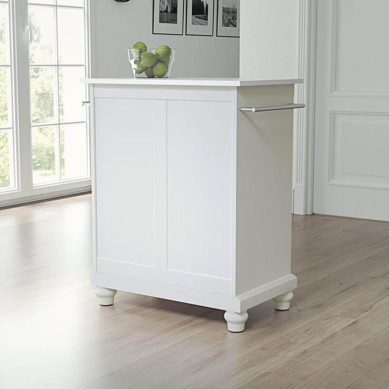 Crosley Furniture Cambridge Stone Top Portable Kitchen Island/Cart