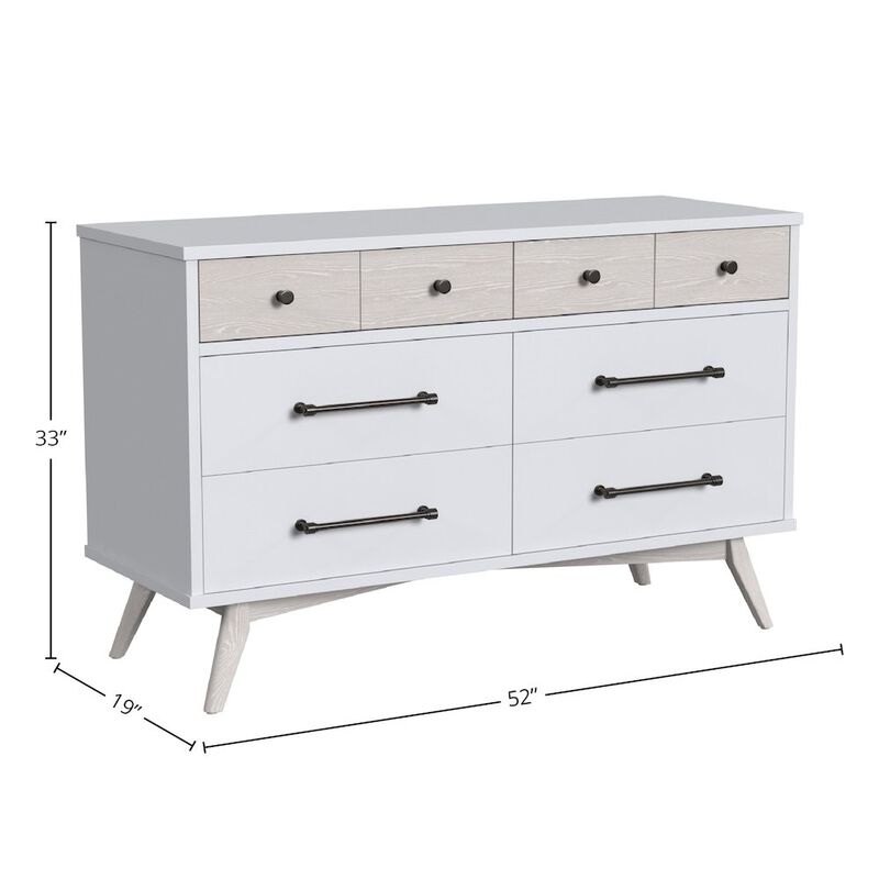 Westwood Design Rowan 6-Drawer Dresser, Ash Linen