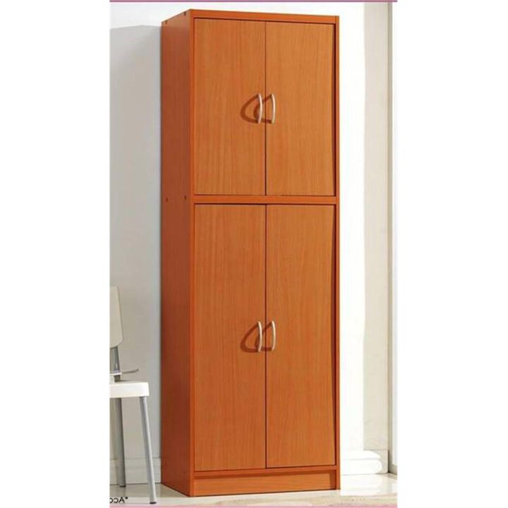 Hodedah  4 Door Pantry Cabinet