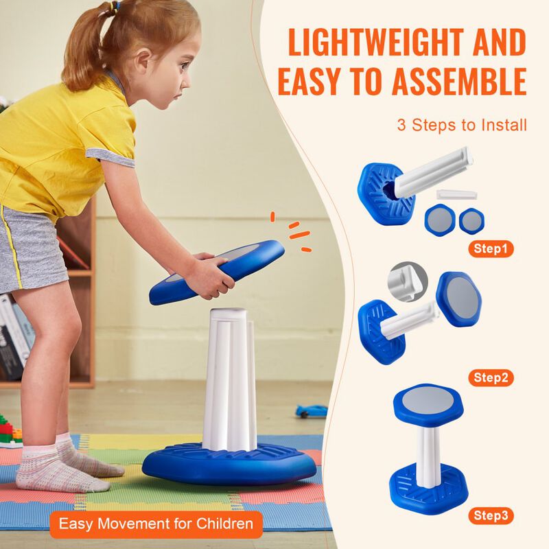 Kids Active Wobble Chair with Soft Cushion Improves Focus and Posture for Classroom image number 4