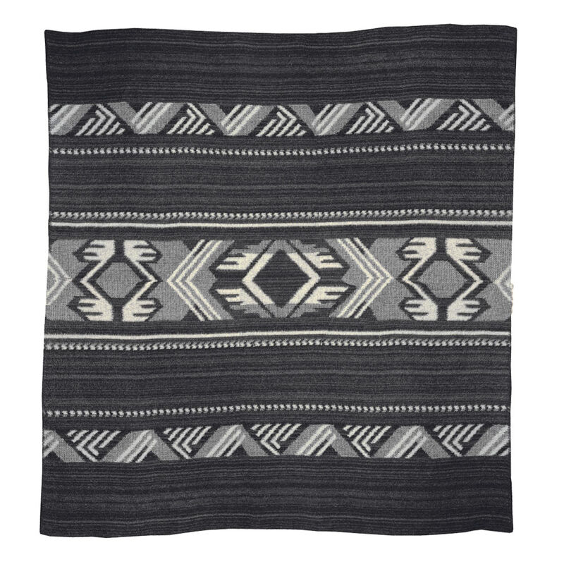 Mochica wool blanket black