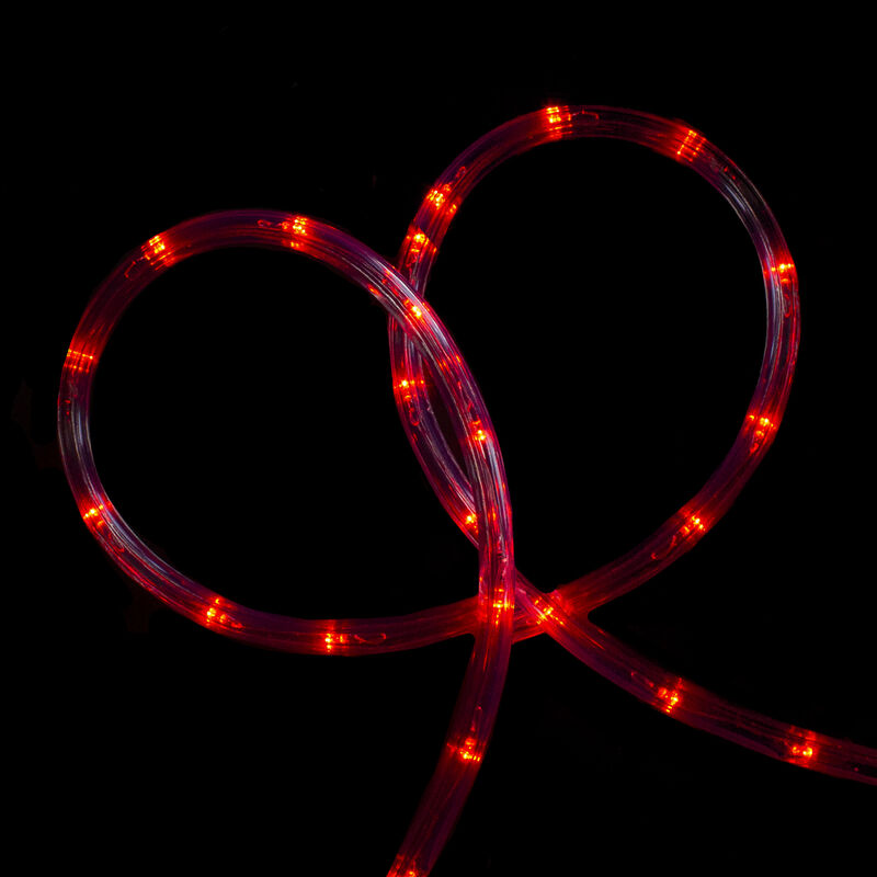 18' Red LED Christmas Rope Lights image number 1