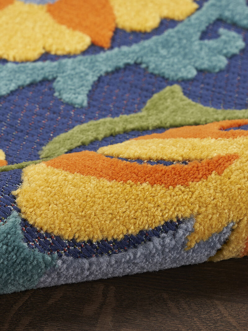 Aloha ALH17 Navy/Multicolor 6' x 9' Rug