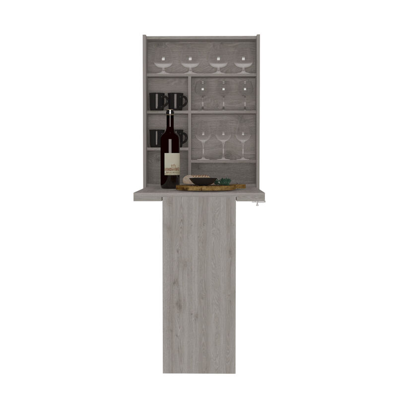 DEPOT E-SHOP Toscana Wall Double Door Cabinet, Two Shelves, Light Gray