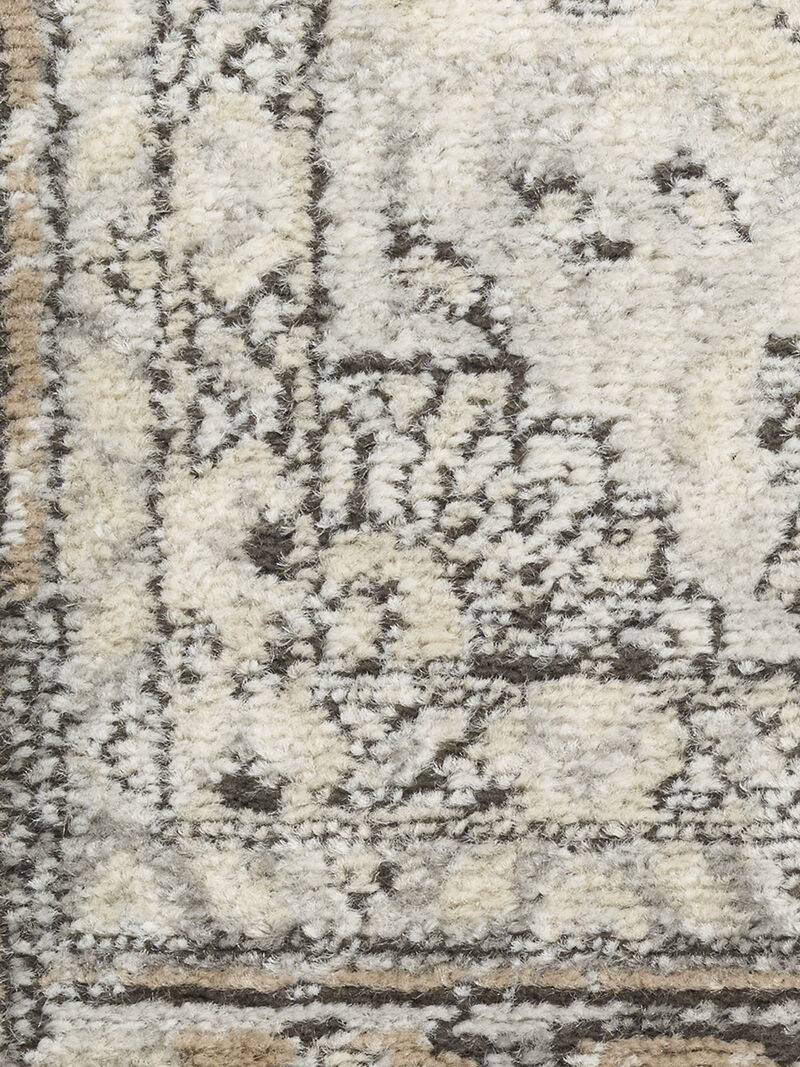 Quarry QUA18 Ivory/Gray/Taupe 2'2" x 10' Rug image number 4