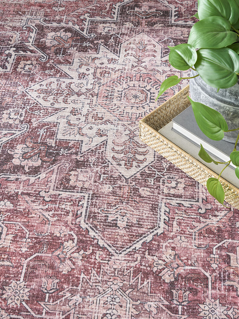 Nourison Washables NWB15 Red 5'2" x 7' Rug image number 9