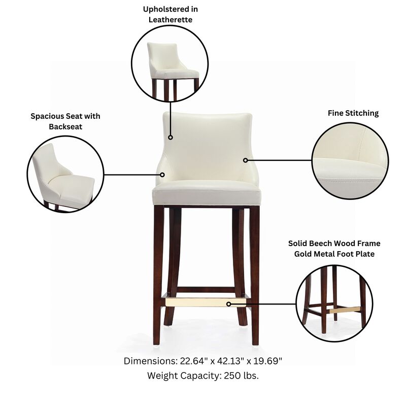 Shubert Ivory Barstool