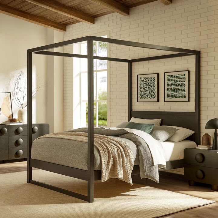Modway Alva King Wood Canopy Platform Bed