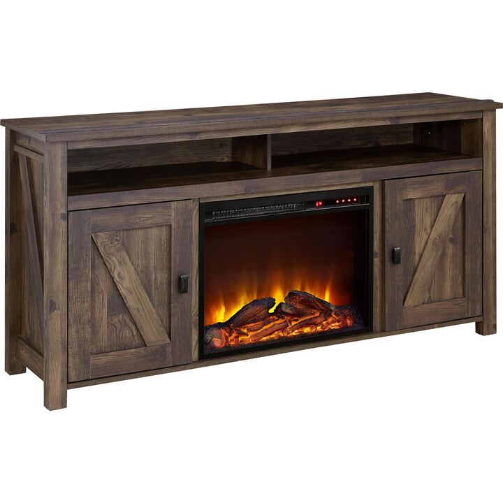 Farmington Electric Fireplace TV Console for TVs up to 60", Rustic