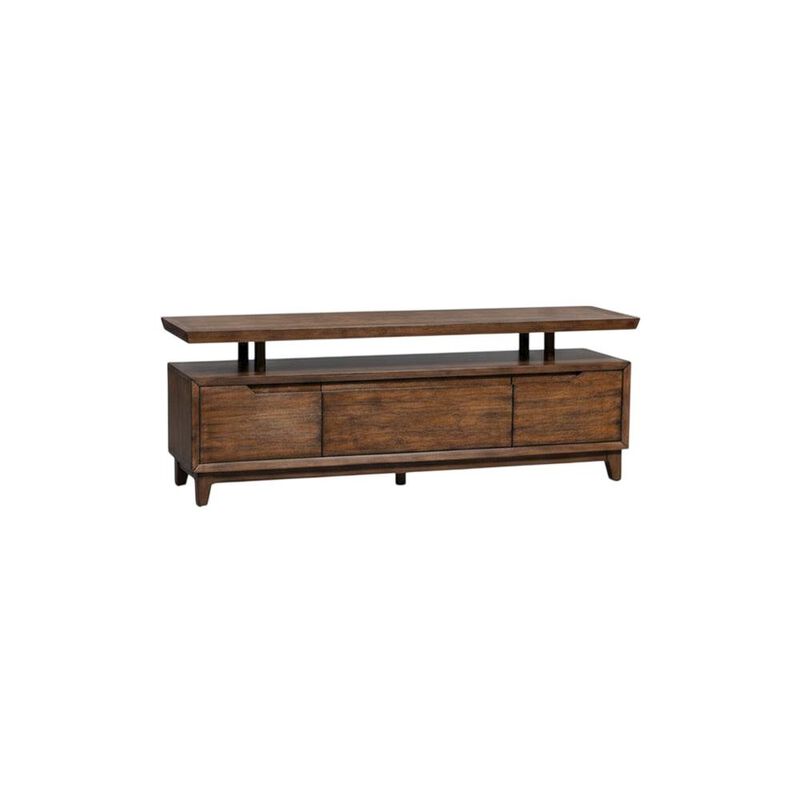 Liberty Furniture Bronze Spice TV Console with Solid and Manufactured Wood, Contemporary Style image number 3