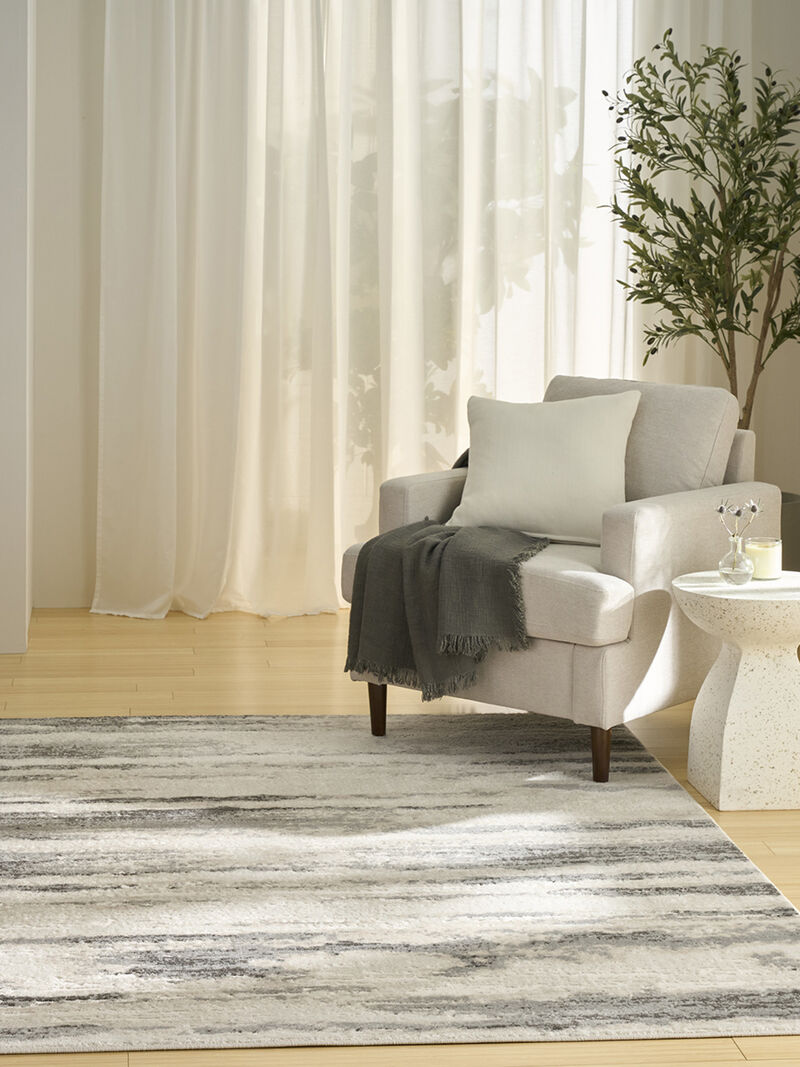 Serenity Home SRH12 Gray/Multicolor 6' x 9' Rug