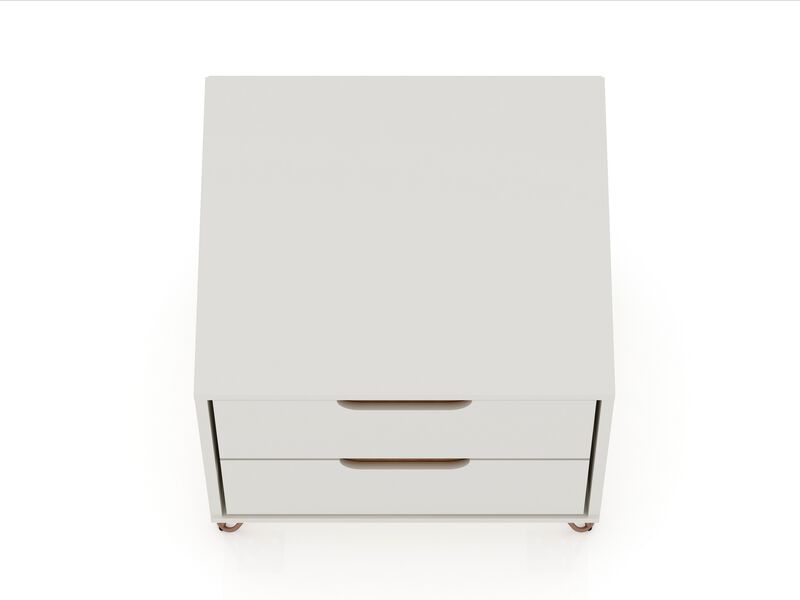 Rockefeller Beige 2-Drawer Nightstands (Set of 2)
