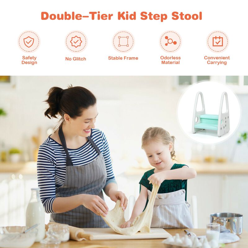 Armrest Step Stool for Toddlers and Toilet Training Aid