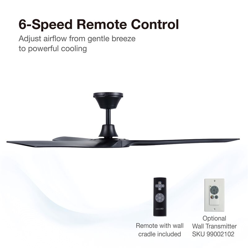Abyss 56" Outdoor Ceiling Fan with Remote image number 2