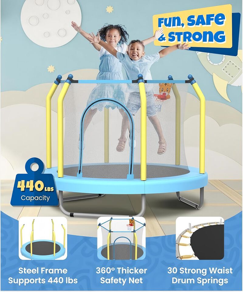 Kids Trampoline 55" image number 4