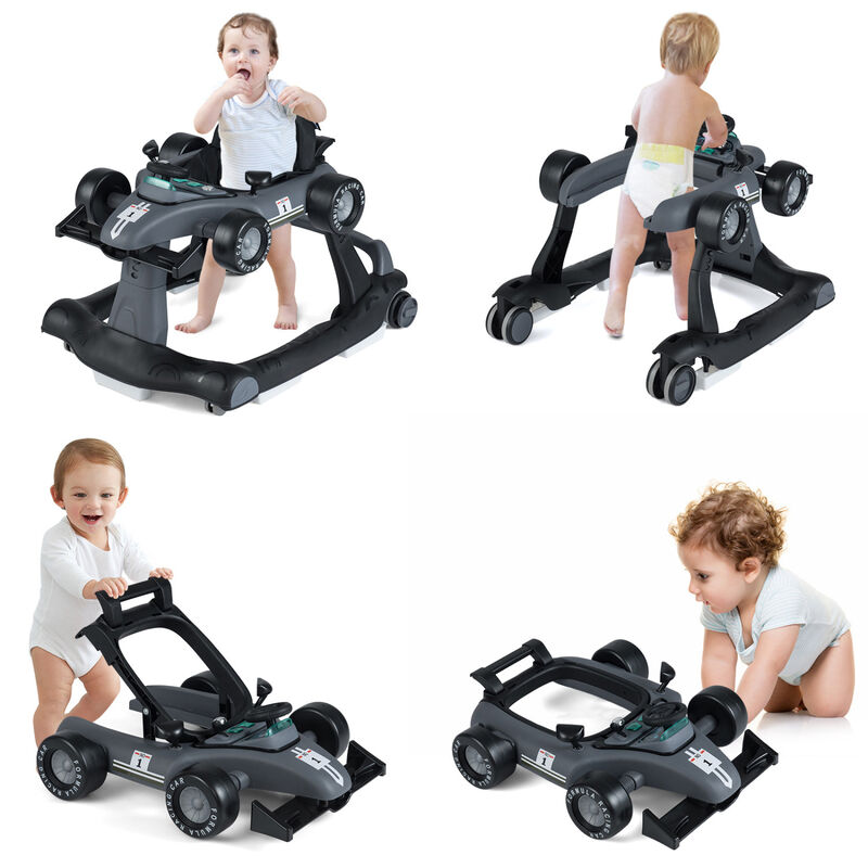 4-in-1 Foldable Activity Walker with Adjustable Height for Toddlers image number 4