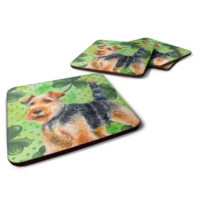 Caroline's Treasures Welsh Terrier St Patrick's Decorative coasters, Multicolor
