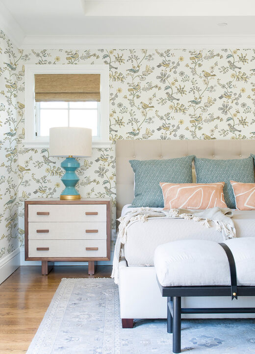 Jinjur Light Yellow Bird Trail Wallpaper (Set of 2)