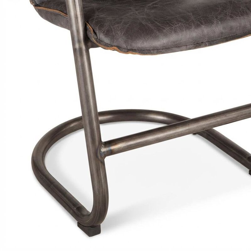 Starlight Canyon Home Leather Upholstered Counter Stool with Footrest,Bar Chairs, Brushed Nicel image number 7