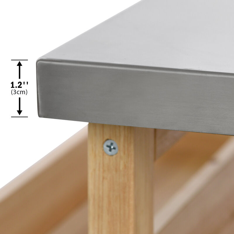 ELEMENT ACE Premium Outdoor Kitchen Island with Stainless Steel Top and Ample Storage image number 9