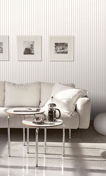 Smart Stripes 3 Napkin Stripe Silver Grey Wallpaper G67563