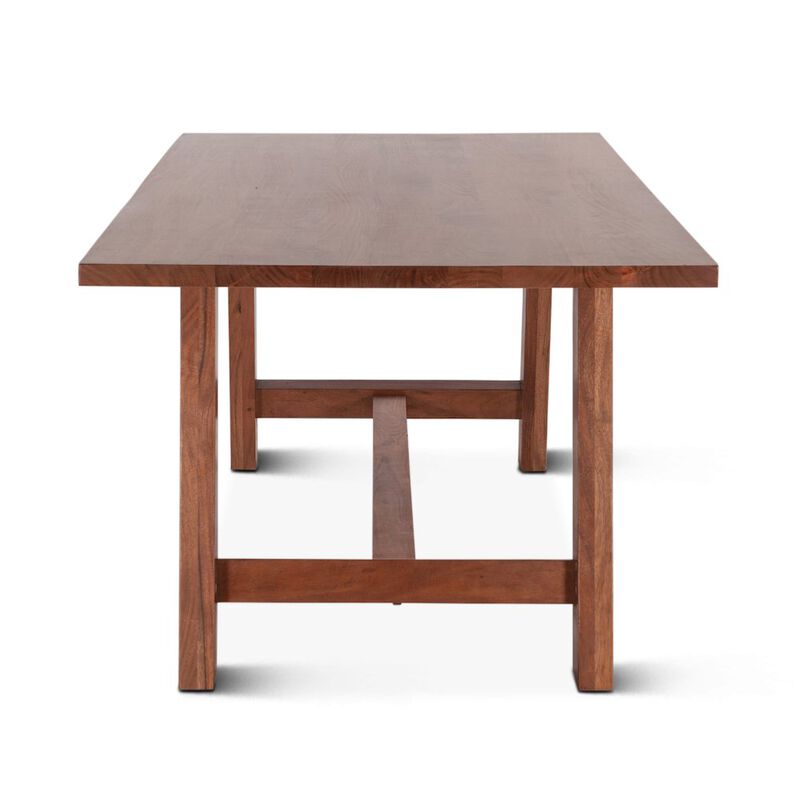 World Interiors Stavanger 94" Dining Table in Cinnamon Brown Finish image number 2