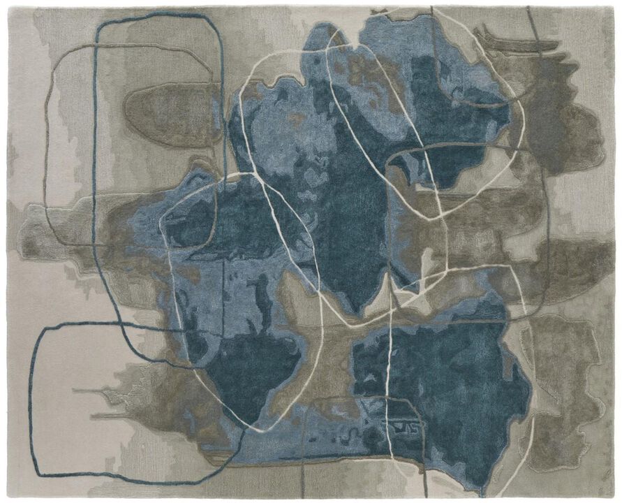 Abstract Hand Tufted Area Rug