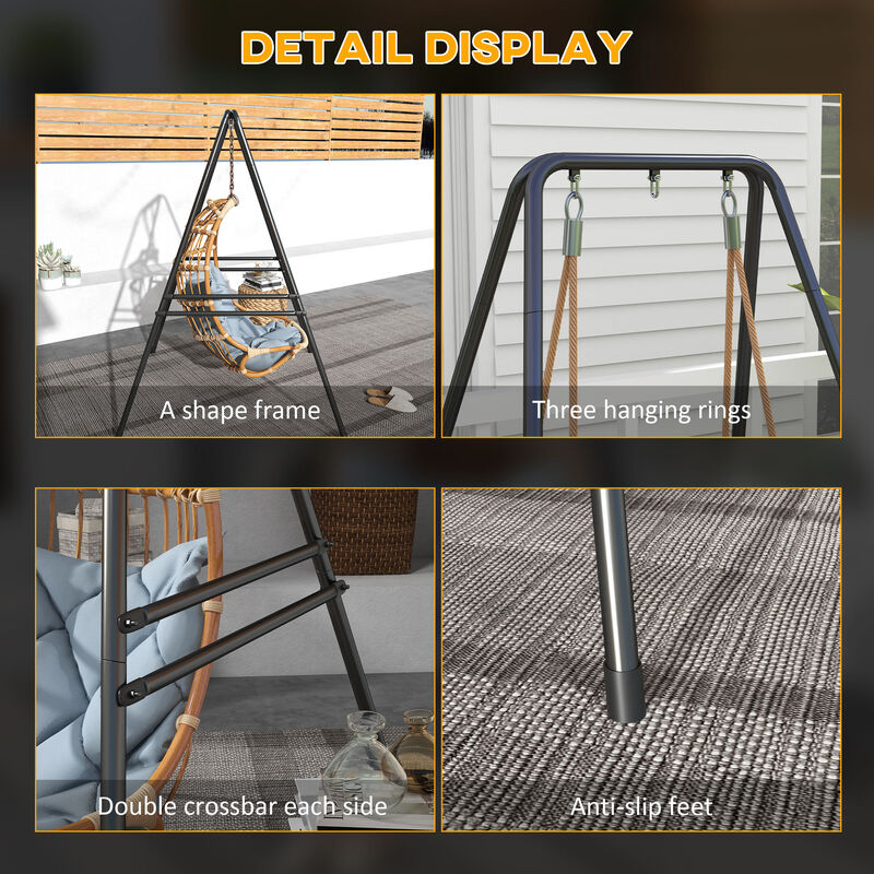 Hivvago Hammock Chair Stand for Indoor & Outdoor image number 6