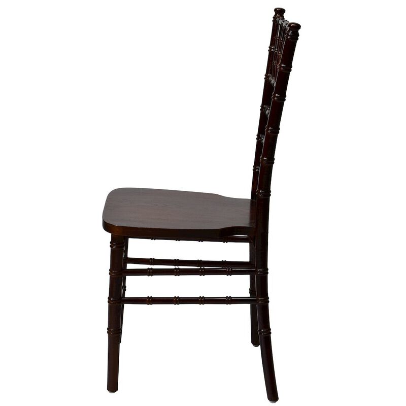 Commerical Seating Products European Red Mahogany Wood Dining Chairs