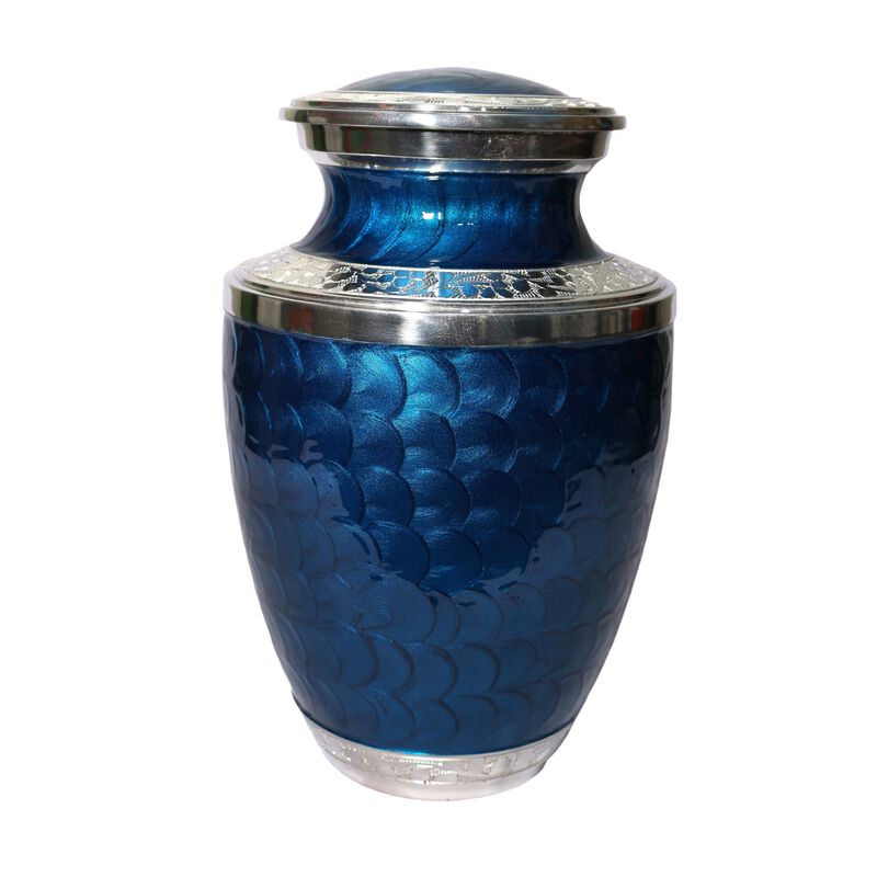 silver-toned accents urn image number 0