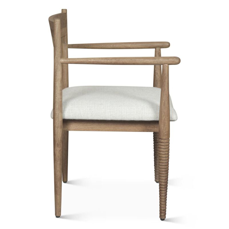 World Interiors Provence 22" Upholstered Dining Chair in Brown image number 3