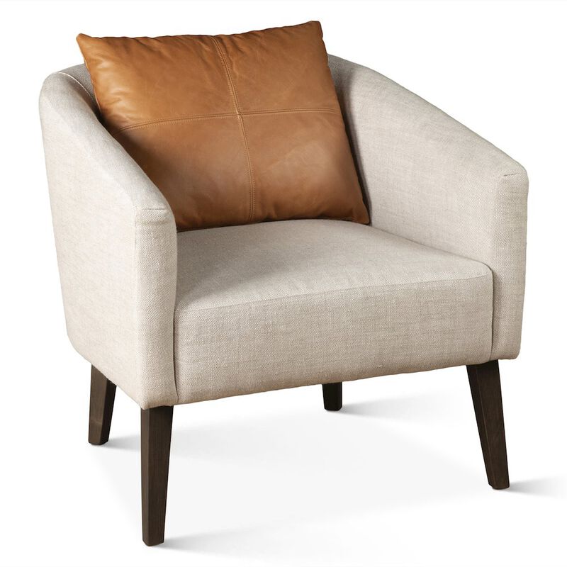 World Interiors Olivia Armchair in Beige Linen image number 5