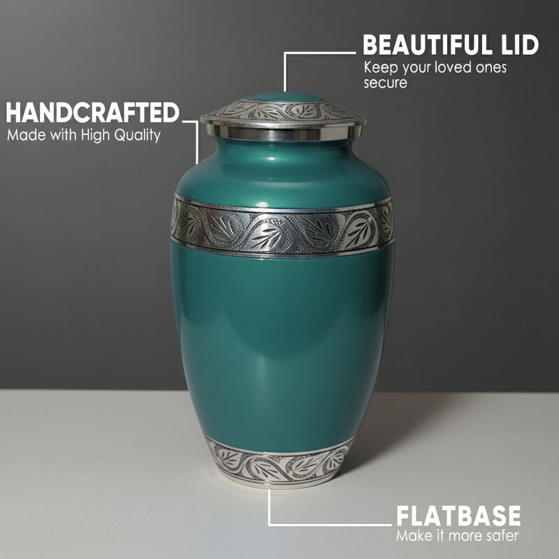 Leaf design urn image number 6