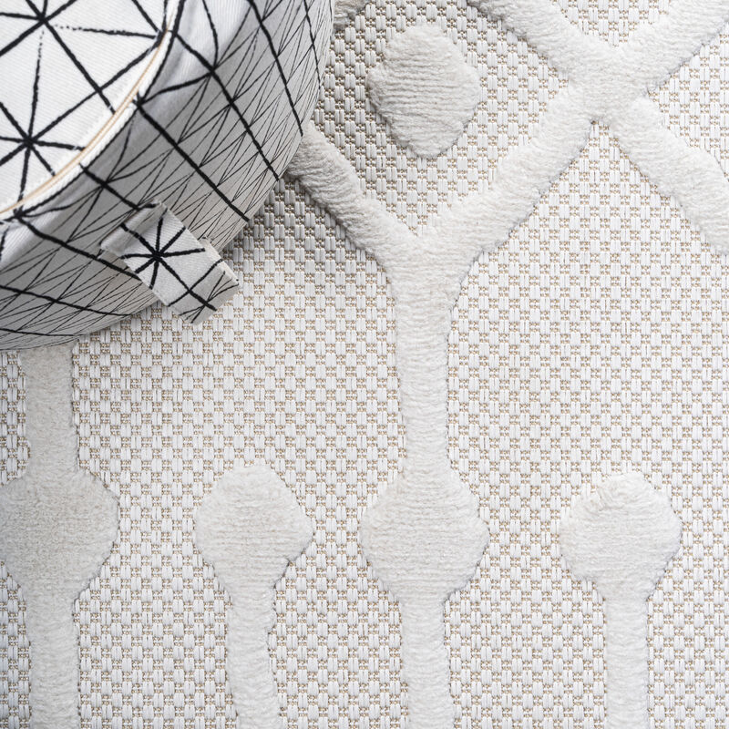 Peralta Moroccan Diamond Indoor/Outdoor Area Rug