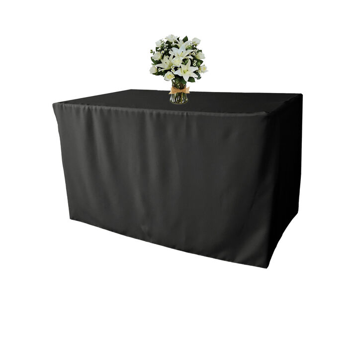 Polyester Poplin Stretch Fitted Table Cover 48 x 30 Inch for Parties & Events