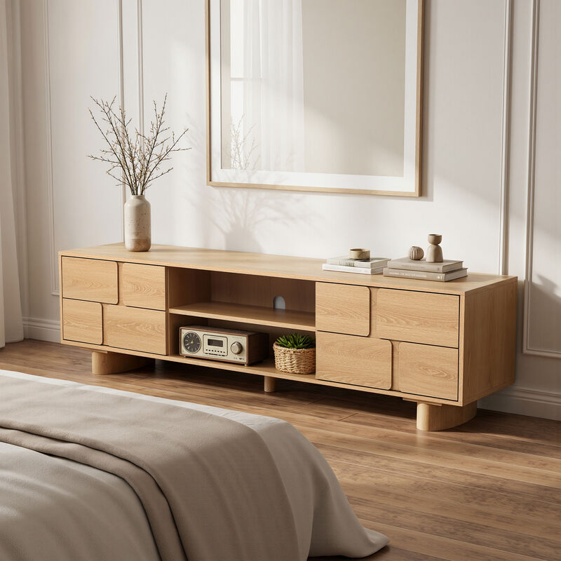63" Zendic Wood TV Console image number 1