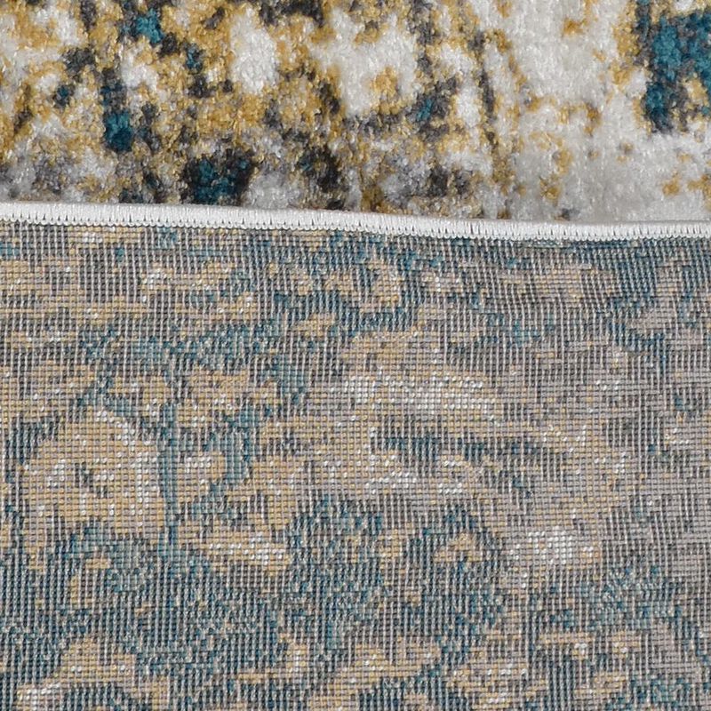 RUGSOTIC CARPETS MACHINE MADE HEATSET POLYPROPYLENE AREA RUGS  - Rectangle Shape, Floral Modern Design, Midium Pile Machine Made Area Rugs (M00006) image number 6
